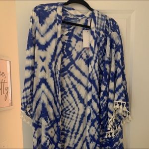 NWT Blue/White Kimono
